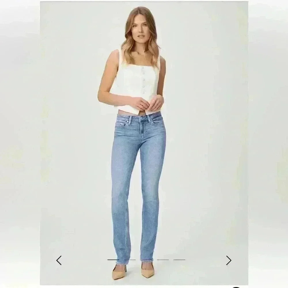 Paige size 32 Skyline straight leg jeans.